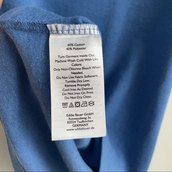 Eddie Bauer Favorite Elbow Sleeve Scoop Neck Tee T-Shirt Size XS - Picture 3 of 5